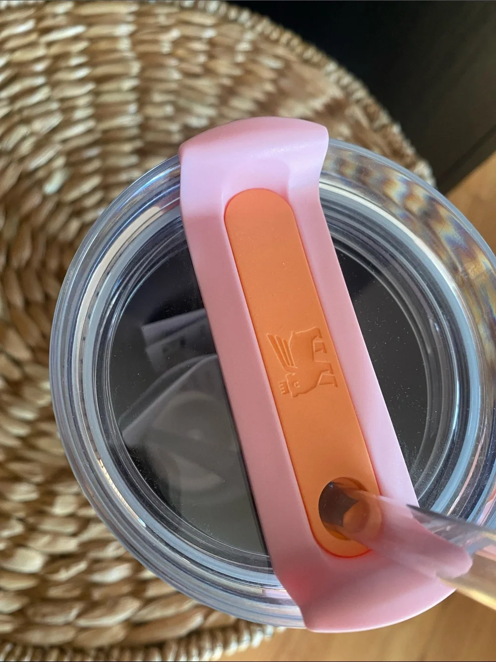 Stanley Pink Glitter Quencher Tumbler with Handle and Straw